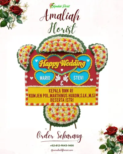 Karangan Papan Bunga Pernikahan di Petisah Hulu